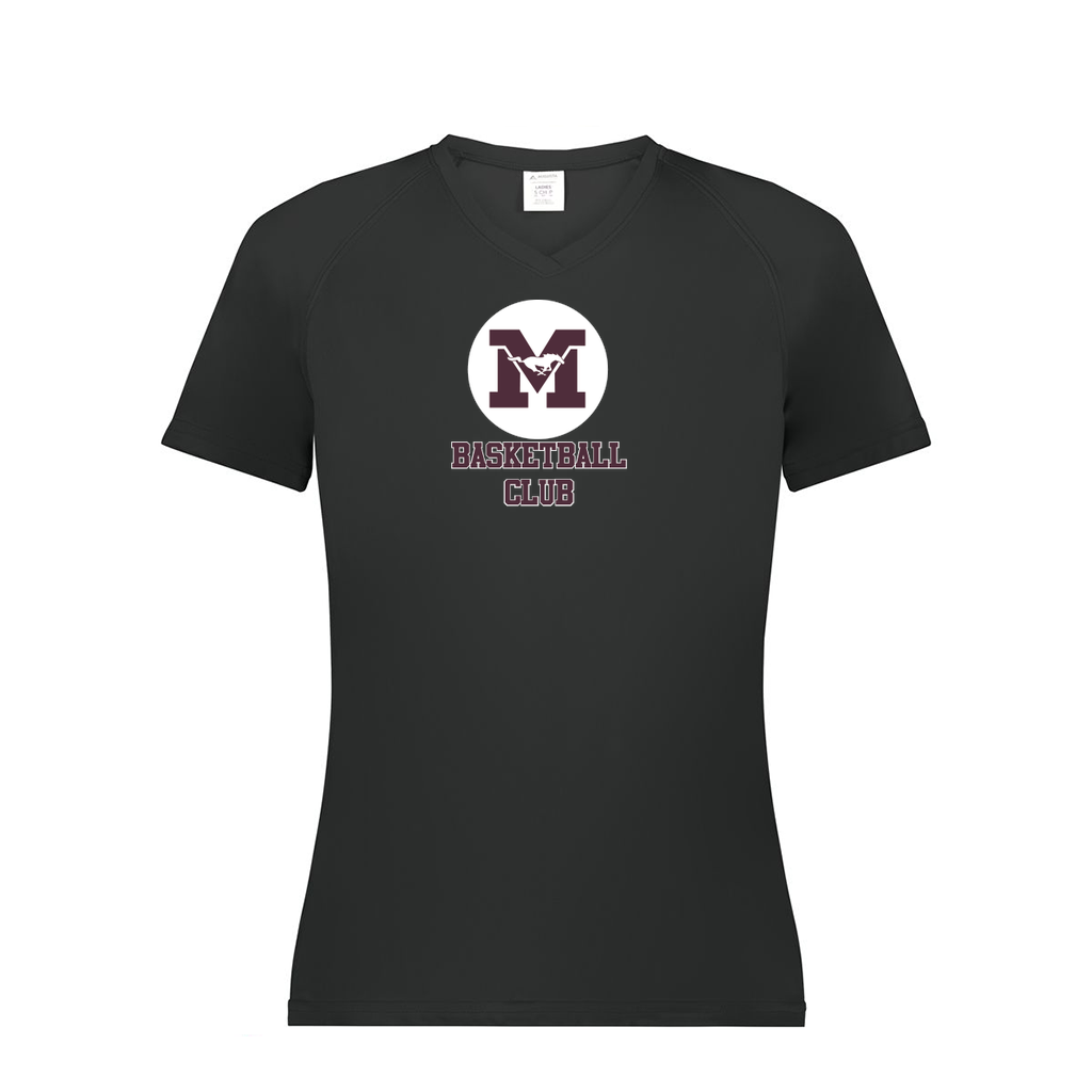 Ladies Smooth Sport V-Neck T-Shirt