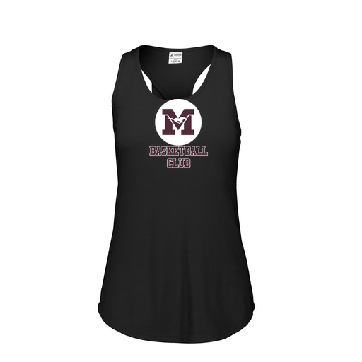 [3078.K94.S-LOGO1] Ladies Tri Blend Tank Top (Female Adult S, Black)