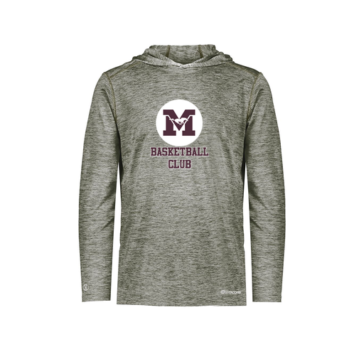 [FOLHCGGY-AS-LOGO1] Decker Men's Charge Hoodie (Adult S, Gray)