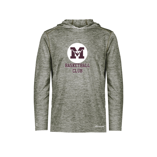 [FOLHCGGY-YS-LOGO1] Decker Youth Charge Hoodie (Youth S, Gray)