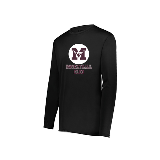 [222822.080.XS-LOGO1] Men's LS Smooth Sport Shirt (Adult XS, Black)