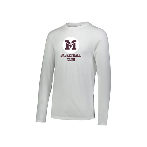 [3076.005.S-LOGO1] Youth LS Ultra-blend T-Shirt (Youth S, White)