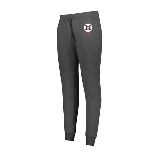 [229748.E83.XS-LOGO1] Ladies 60/40 Fleece Jogger (Female Adult XS, Gray)